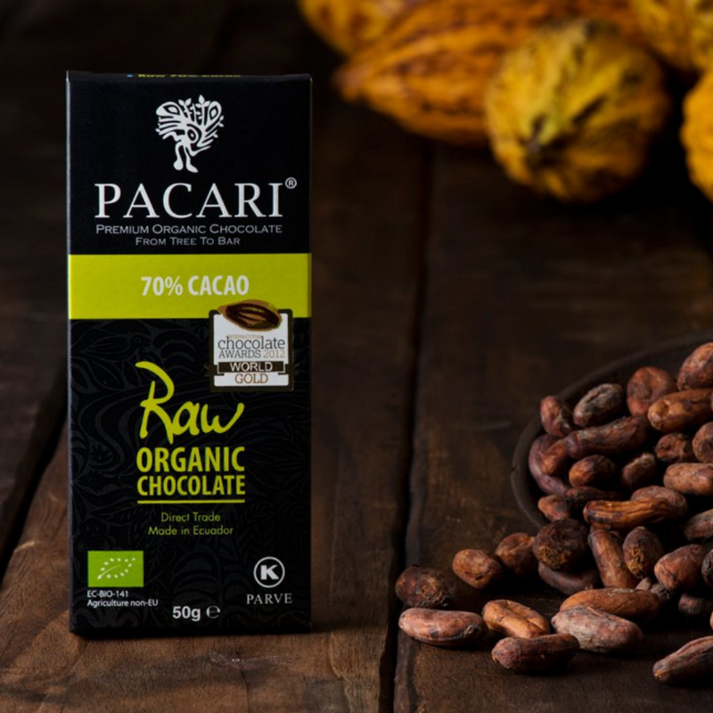 Raw 70% Organic Chocolate Bar 50g