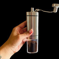 Manual Coffee Grinder - Brushed Stainless Steel