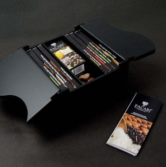 S-Curve" Black Wood Chocolate Gift Box