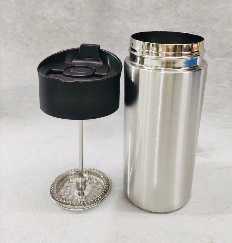 Coffee Press Travel Mug - Stainless Steel