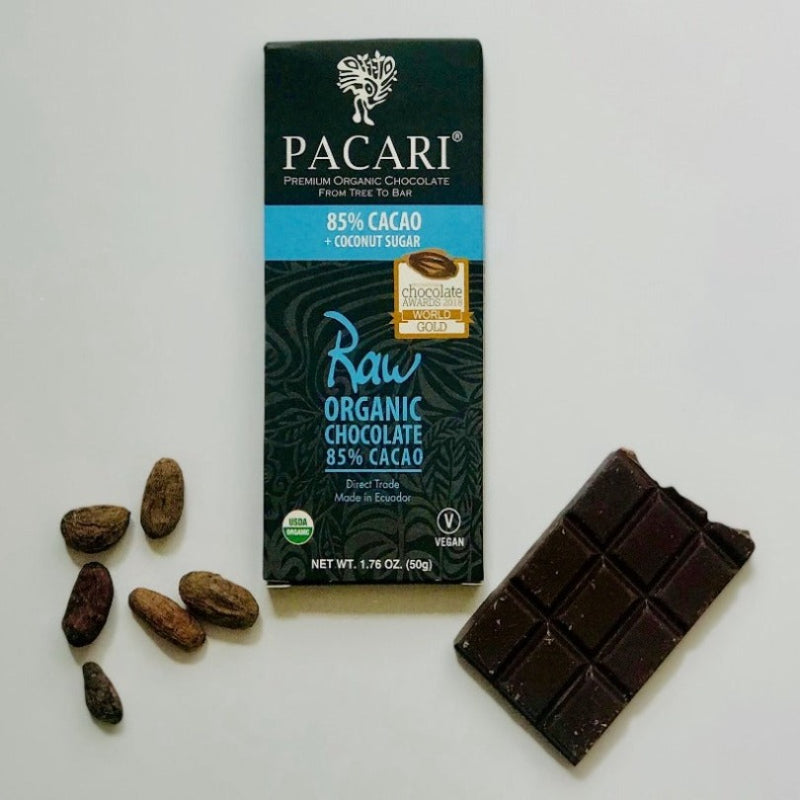 Raw 85% + Coconut Sugar Organic Chocolate