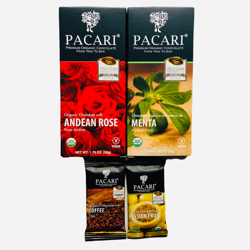 Organic Pacari Chocolate (Pk 4) Assorted Flavors