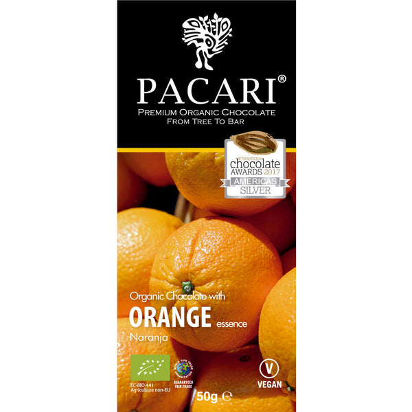 Orange Organic Chocolate Bar 50g